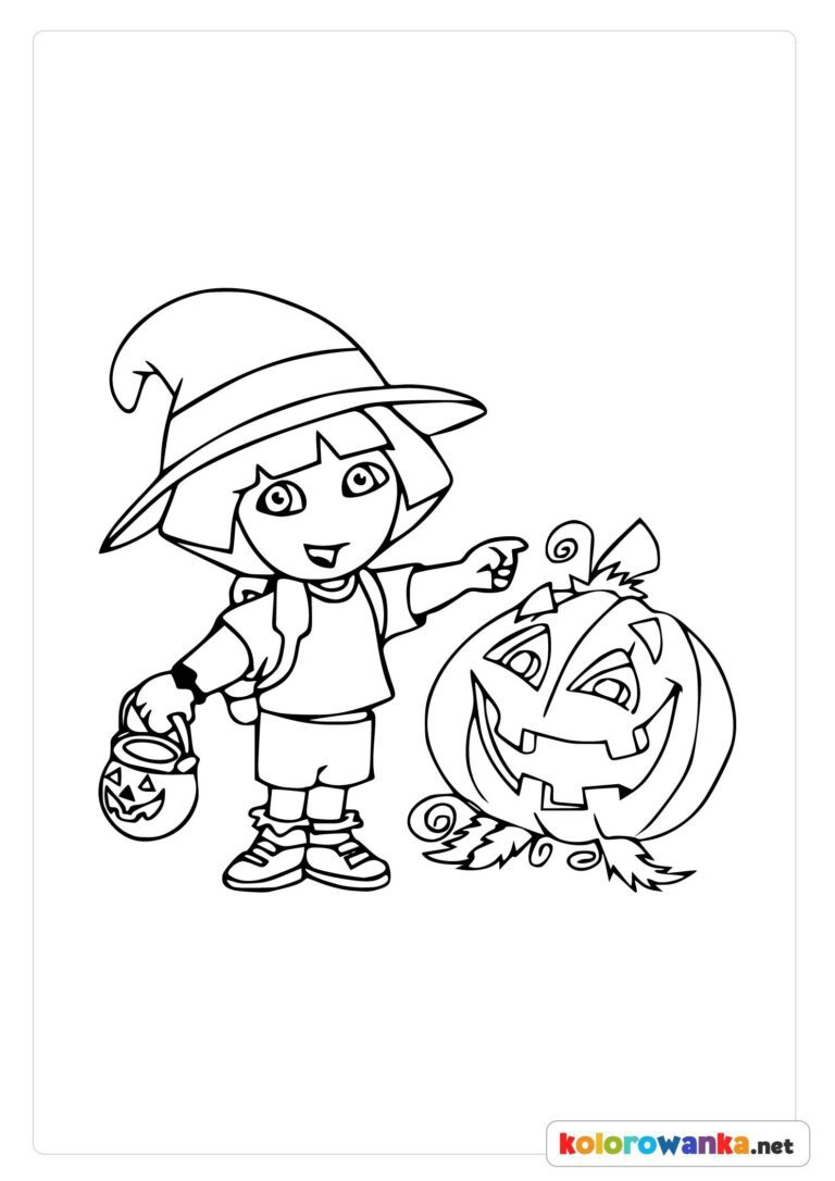 Halloween Dora malowanki