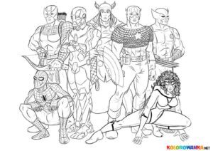 Avengers kolorowanka