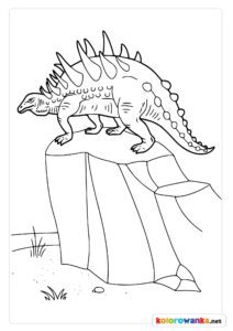 Dinozaur kolorowanka do pobrania.