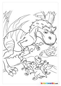 Dinozaury malowanki dla dzieci