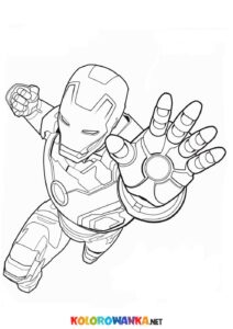 Iron Man kolorowanka