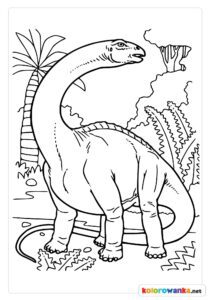 Kolorowanka Dinozaur