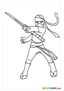 Ninja Roblox kolorowanki