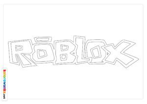 Kolorowanki Roblox logo