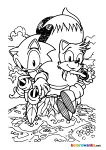 Kolorowanki Sonic.