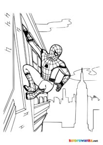 Spider Man kolorowanka do druku