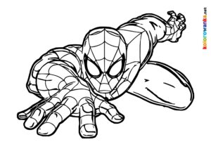 Spiderman do pokolorowania