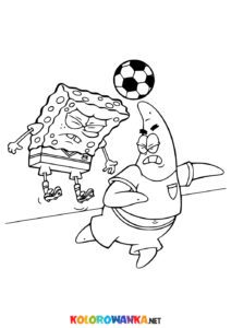 Gra w Piłkę - SpongeBob Kolorowanki Spongebob