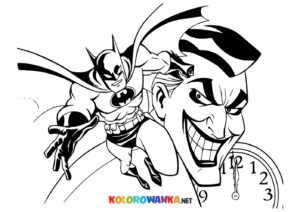 Batman i Joker kolorowanka