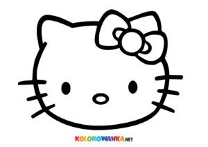 Hello Kitty kolorowanki. Buzia Hello Kitty.