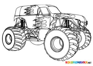 Hot Wheels Monstertruck kolorowanka