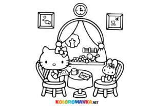 Kolorowanka Hello Kitty do druku
