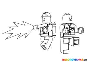 Darmowa Kolorowanka Lego City z ludzikami LEGO.