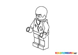 LEGO City Lekarz kolorowanka do pobrania i druku.