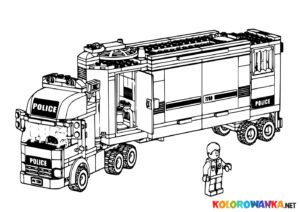 Kolorowanka Lego City Ciężarówka.