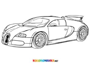 Bugatti kolorowanka samochód do wydruku
