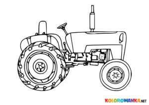 Kolorowanki traktory. Darmowa kolorowanka traktor