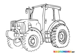 Kolorowanka dla dzieci traktor