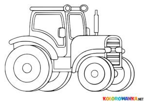 Kolorowanki traktory. Kolorowanka do druku traktor