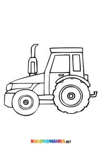 Traktor kolorowanka dla dzieci