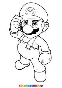 Kolorowanki do druku Mario
