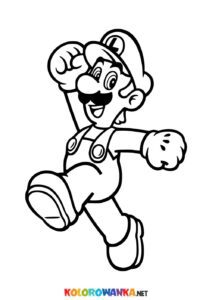 Luigi kolorowanka Mario