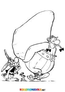 Asterix i Obelix kolorowanki do druku