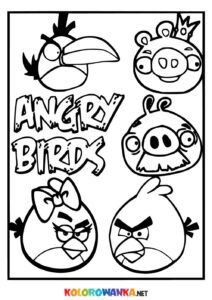 Kolorowanka Angry Birds