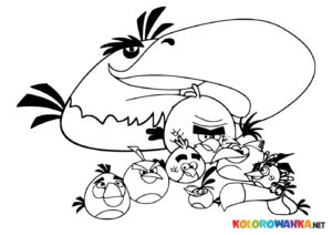 Kolorowanka do druku Angry Birds