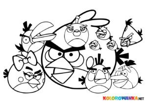 Kolorowanki online Angry Birds