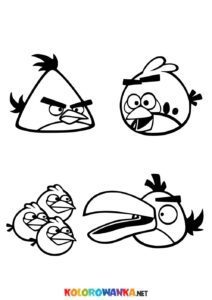 kolorowanki do druku Angry Birds