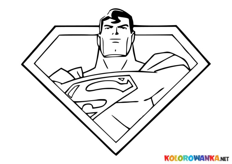 Superman kolorowanka dla dzieci
