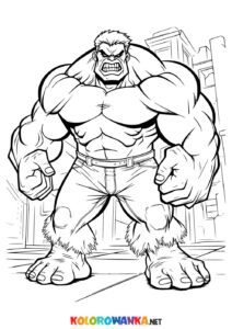 Incredible Hulk kolorowanka