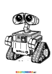 Kolorowanka Wall-E. Malowanki roboty.