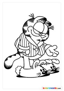 Garfield w pidżamie