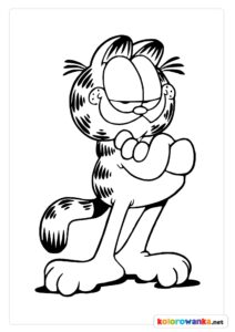 Kolorowanki Garfield