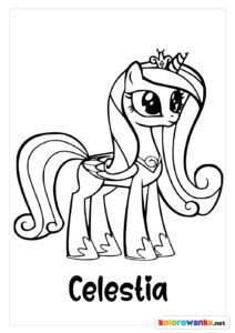 Kolorowanka Celestia