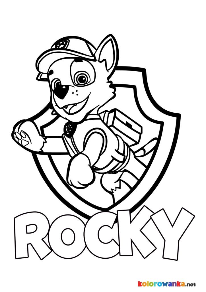Kolorowanki Rocky Psi Patrol