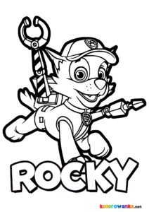 Rocky Psi Patrol Kolorowanka