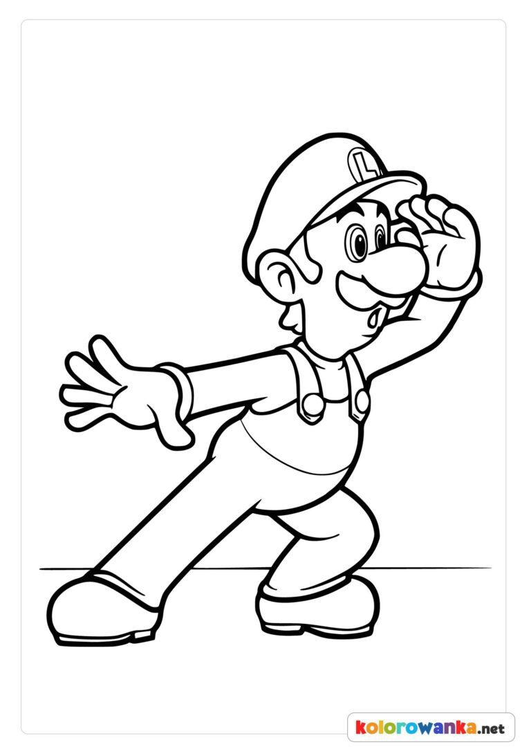 Malowanki Luigi do druku