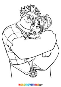 Ralph Demolka kolorowanki do druku. Wreck It Ralph kolorowanka.