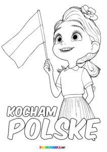 Kolorowanka Polska. Kolorowanka 11 listopada Święto Niepodległości.