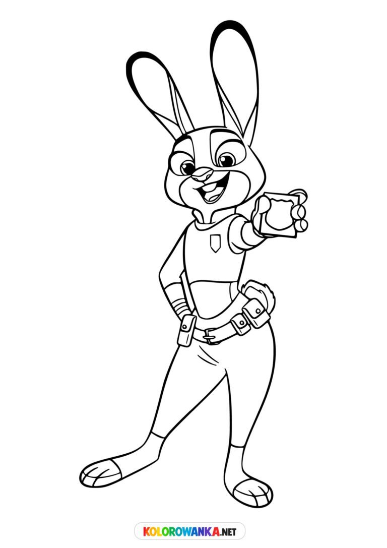 Kolorowanki Zwierzogród - Judy