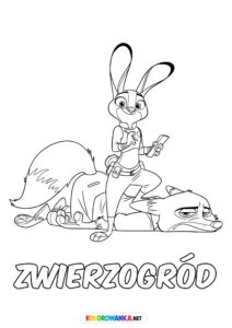 Zwierzogród kolorowanka do druku