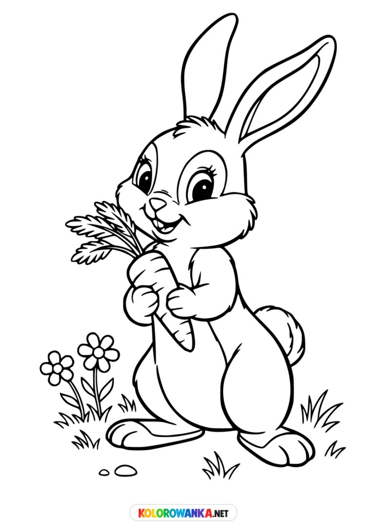 Kolorowanka Króliczek