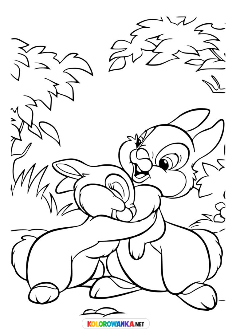 Kolorowanka z Króliczkami