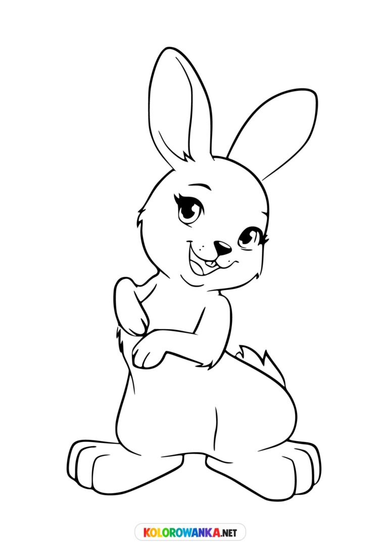 Zajączek kolorowanka